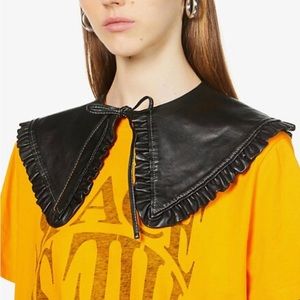 GANNI- Leather Detachable Collar